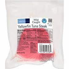 wild caught yellowfin tuna steak