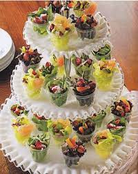 Individual fruit salad ideas : Individual Salad Serving Idea From The Book Salad Days Wedding Buffet Food Entertaining Recipes Buffet Food