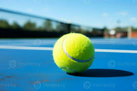 blue tennis court carpet ai generated