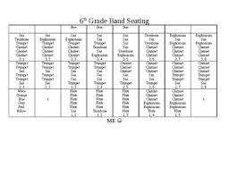 Color Coded Band Seating Chart By Just Beth Teachers Pay