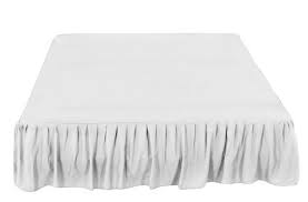 Bed Skirt Queen Size Solid White