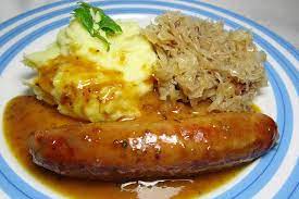 sausages in beer gravy authentic
