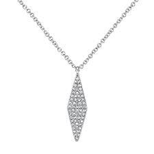 17ctw diamond pave fashion necklace