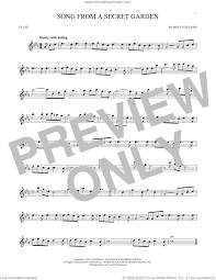 sheet for flute solo