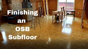 finishing an osb suloor