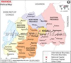 Map of kigali shows the city attractions, road network, airports, hospitals, hotels, etc. Political Map Of Rwanda Rwanda Provinces Map