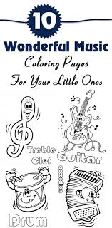 Music coloring pages and musical instruments suitable for toddlers, preschool and kindergarten. 10 Wonderful Music Coloring Pages For Your Little Ones Kindergarten Music Music Coloring Music Worksheets
