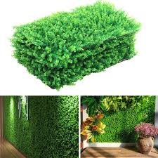 set of 6 artificial topiary plant mat