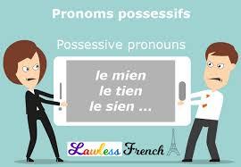 Le Mien La Tienne Les Siens French Possessive Pronouns