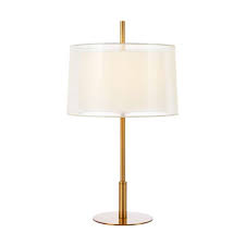 Vale Brass Table Lamps Antique Gold
