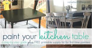 How To Paint Your Kitchen Table