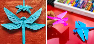 how to make an origami dragonfly step