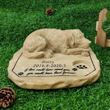 Buy Dog Sculpture Pet Memorial Stone