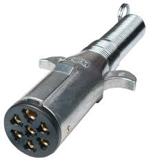 If you have a 13 pin socket fitted to your vehicle, adaptors to plug in so you can use a normal 7 pin plug are available. 7 Way Round Trailer Wiring Connector With Cable Guard Trailer End Connectors Wiring Adapters Connectors Products