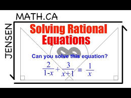 3 4 Solving Rational Equations Full