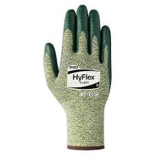 Ansell Hyflex 11 511 Green Foam Nitrile Palm Coated Kevlar Stretch Armor Technology Gloves Cut A4
