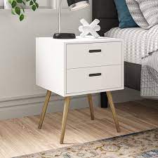 Assen is a modern bedside table with side groove to make the drawers opening easier. Zipcode Design Bessie 2 Drawer Bedside Table Reviews Wayfair Co Uk