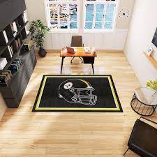 fanmats pittsburgh steelers black 5 ft