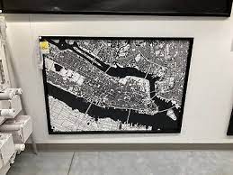 Ikea Bjorksta New York City Map 55 X 39