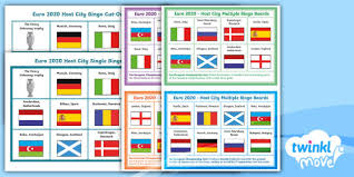 With restrictions still in place across a number of the host countries, capacities will be limited at most venues, although this will vary from city to city and is. Football Bingo Euro 2020 Host City Bingo Twinkl Move