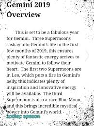 Gemini 2019 Overview Gemini Gemini Quotes Gemini