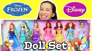 disney frozen princess doll set