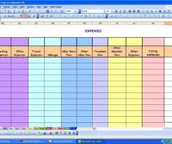 Monthly Finance Spreadsheet Expensesheet Income Free Expenses