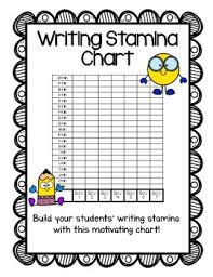 Stamina Chart For Writing Worksheets Teaching Resources Tpt
