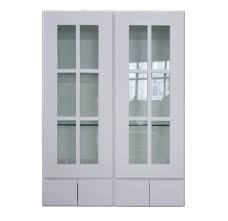 Sunny Wood Shw3042gd4 A Shaker Hill 30 X 42 Wall Cabinet With Glass Doors And Designer White