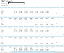 Shift Planner Template Shift Planner Excel Schedule Maker Builder