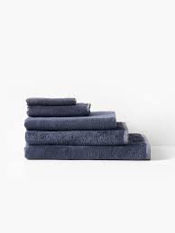 nara cotton bamboo bluestone towel