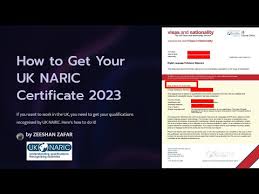 how to get your uk naric certificate