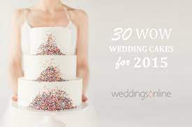 30 Wow Wedding Cakes For 2015 Weddingsonline gambar png