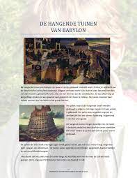 INHOUDSOPGAVE. De piramide van Cheops blz. 10 en 11. De hangende tuinen van  Babylon blz. 12 en 13. Bronnen blz. 18,19 en 20 - PDF Free Download