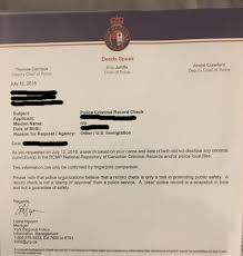 canadian police clearance certificate
