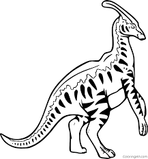 Search through more than 50000 coloring pages. Simple Realistic Parasaurolophus Coloring Page Coloringall