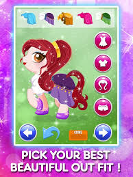princess pony dress up makeover games