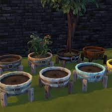 Barrel Planter Pot Serinion Studio
