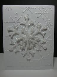 White Snow Flake Paper Cards Cards