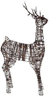 led 3d reindeer wire frame