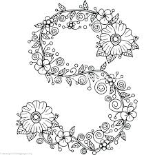 Flower Outlines For Coloring Flowers Printable Coloring Pages Floral