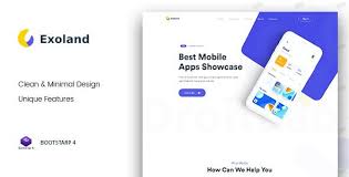 It is very clean, powerful and easy to use. Free Download Exoland Bootstrap4 App Landing Page
