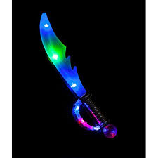 Fun Central Au053 Led Pirate Sword With Light Up Handle Light Up Swords Glow Sword Swords For Kids Glowing Sword Walmart Com Walmart Com