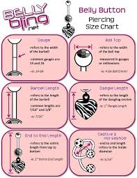 Belly Ring Size Chart Standard Belly Button Ring Lengths