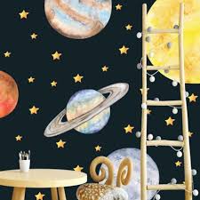 Space Wall Stickers Kids Nursery Room