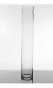 4 X 24 Cylinder Vase Clear