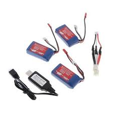 3pcs 7 4v 1100mah Rc Lipo Battery For Wltoys A949 A959 A969 A979 Car Toys Ebay