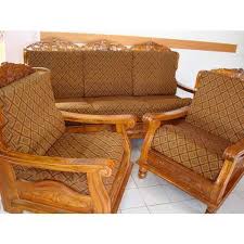 5 Seater Teak Wood Sofa With Cover