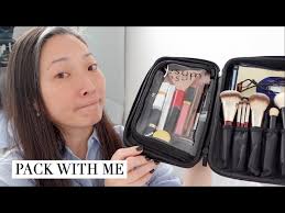 pack with me makeup edition you