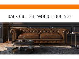 when to fit darker wood flooring over